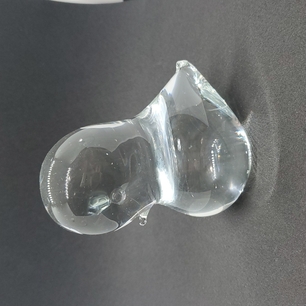 Vintage 1970's FM Ronneby Kontsglas "Pippi" Derpy Glass Bird Duck Figurine
